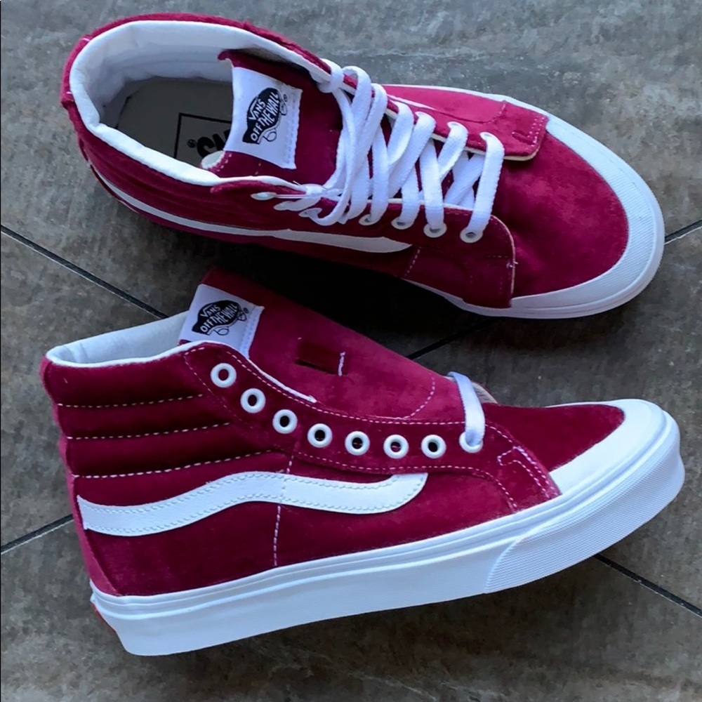 VANS SK8-Hi REISSUE 13 Velvet Beet Red l/True Whit - Picture 13 of 16
